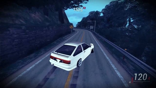 TRUENO НА СПУСКЕ С АКИНЫ И УСУИ►DRIFT AE 86