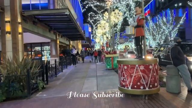 Christmas Night | Bellevue Square | 4K | Washington State | смотреть онлайн