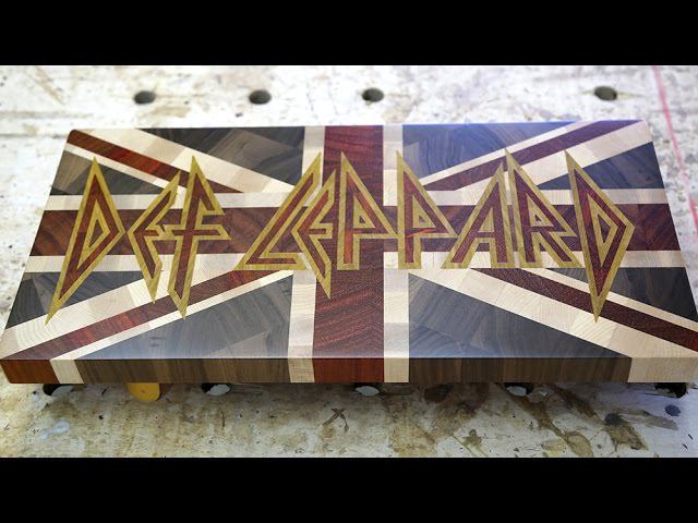 Making a "Def Leppard" end grain decorative board смотреть онлайн