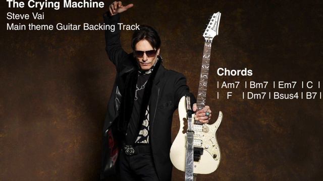 The Crying Machine Steve Vai Guitar Backing Track смотреть онлайн