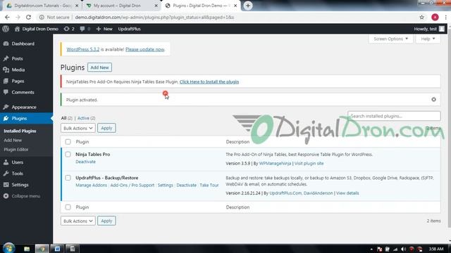 Ninja Table Wordpress plugin Installation Guide смотреть онлайн