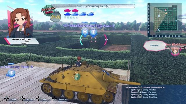 Girls und Panzer: Dream Tank Match DX part 16: Anchovy's a-maze-ing intel смотреть онлайн