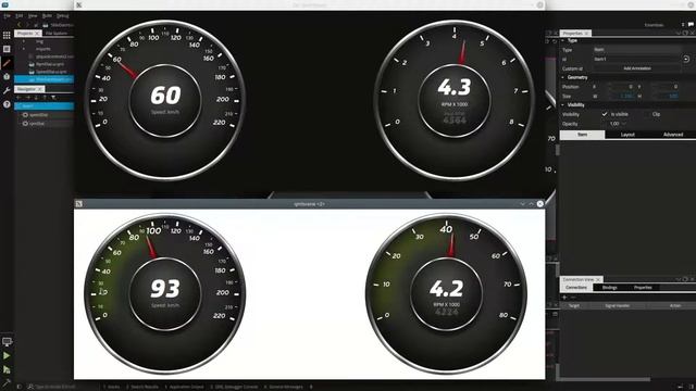 Qt5 Qml Dashboard with PyQt and CAN Bus смотреть онлайн