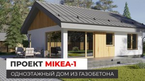 Проект MIKEA-1 — дом из газобетона