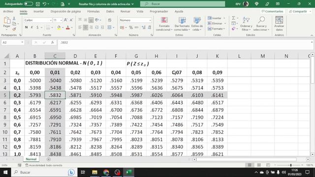 Macro para resaltar la fila y la columna correspondiente a la celda activa смотреть онлайн