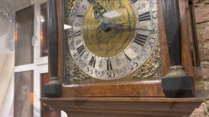Винтажные напольные часы с фигурной группой 1960-х гг.