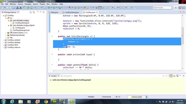 Creating A Simple 2D Platformer Game with libGDX - Part 5 - Collisions and Gravity смотреть онлайн