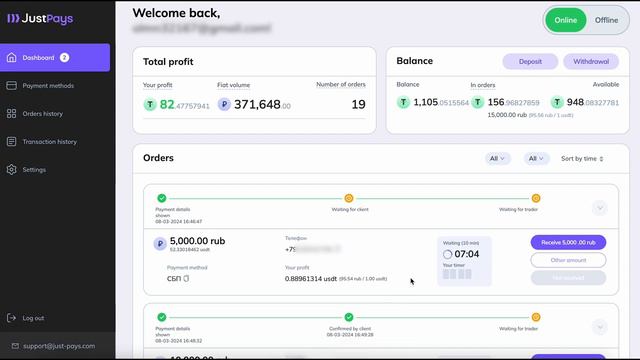 P2p связка 2%/ Bybit и JustPays.