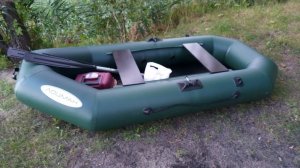 Лодка гребная Лоцман С260 ПВХ  первый заплыв и первая поломка.