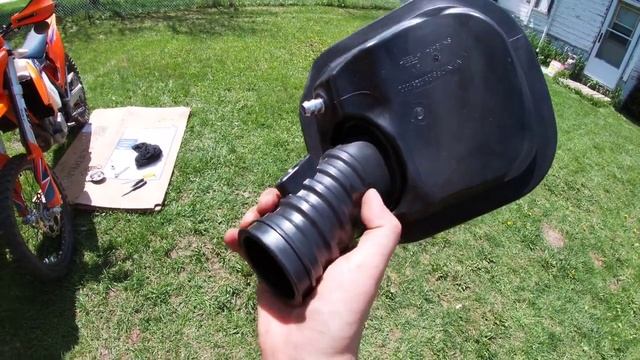 2022 KTM 500 EXC-F Reedless Air Boot Installation.THE BIG GULP.