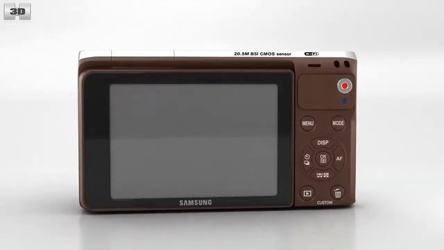 Samsung NX Mini Smart Camera Brown by 3D model store Humster3D.com смотреть онлайн