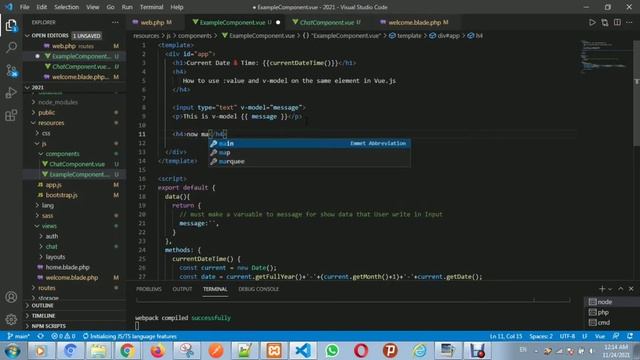 How to use :value and v-model on the same element in Vue.js смотреть онлайн