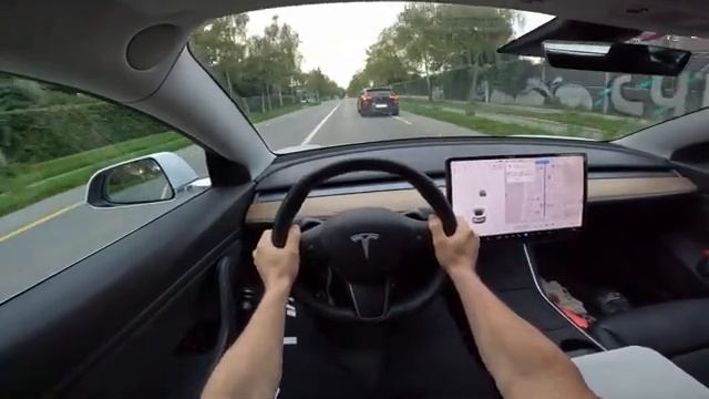Tesla Model 3 LR Test Drive POV | Ambience Binaural Sound смотреть онлайн