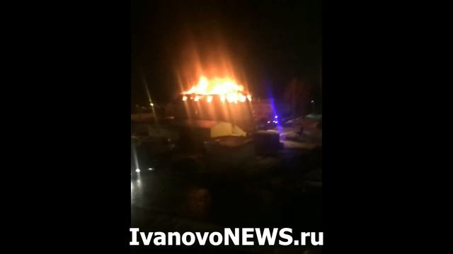 В Кохме сгорел отель