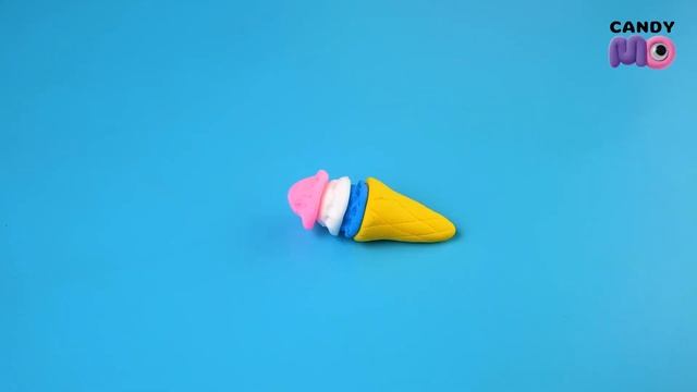 Как слепить мороженое. Легкий пластилин, набор для лепки CandyMo смотреть онлайн