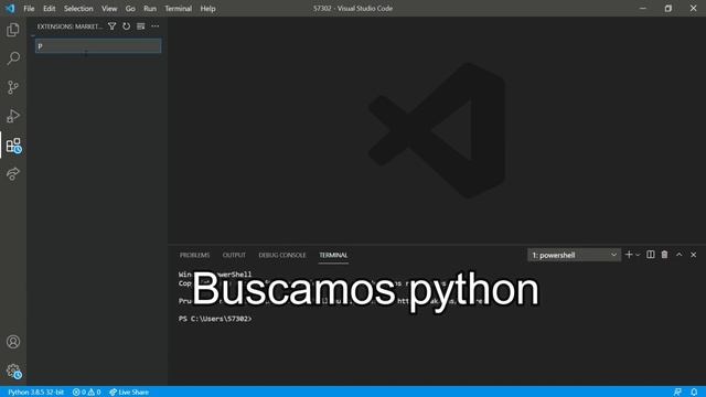 Agregar extensión de Python a Visual Code. смотреть онлайн