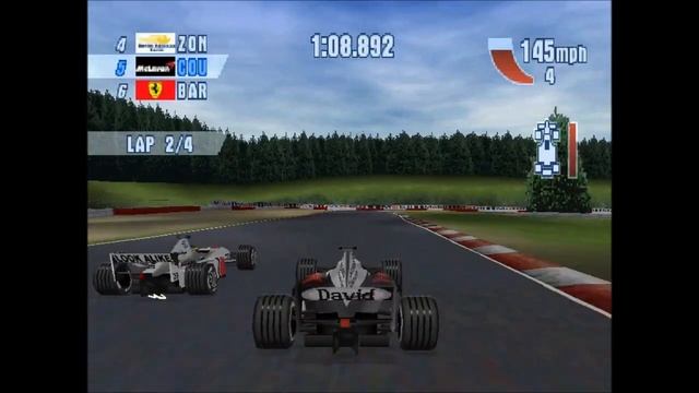 F1 Championship Season 2000 PS1: Spa-Francorchamps - David Coulthard (Expert) смотреть онлайн