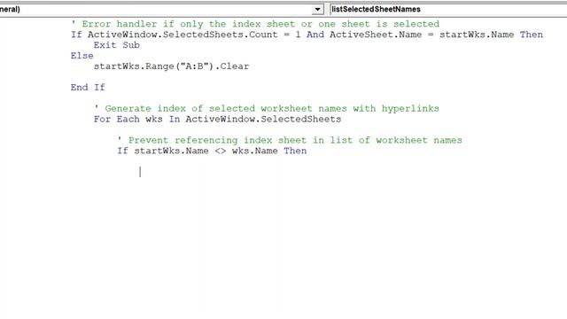 Create index with hyperlinks to all selected sheets using Excel VBA смотреть онлайн