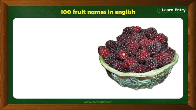 100 Fruit names in English | Fruits name with picture | Learn Entry смотреть онлайн