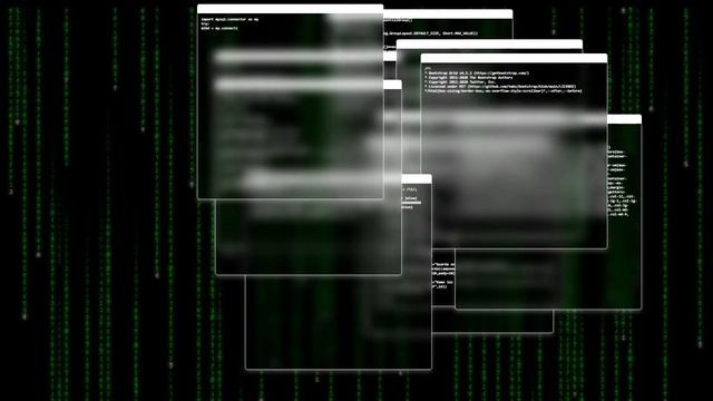 Hacker/Developer Screen - Screensaver Footage Background Video