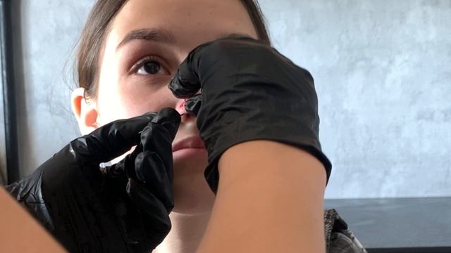 Пирсинг крыла носа #пирсинг смотреть онлайн