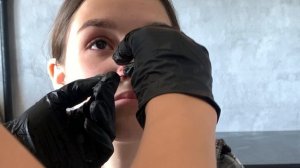 Пирсинг крыла носа #пирсинг