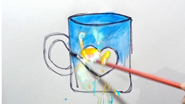 How To Draw A Cup For Kids/Рисование Чашка Для Детей/Bolalar Uchun Chashka chizish смотреть онлайн