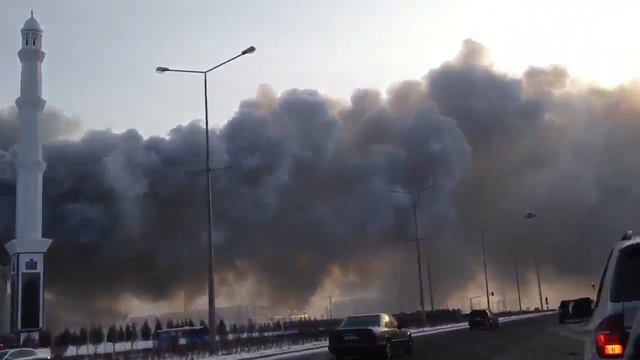 Горит новая мечеть в Астане смотреть онлайн