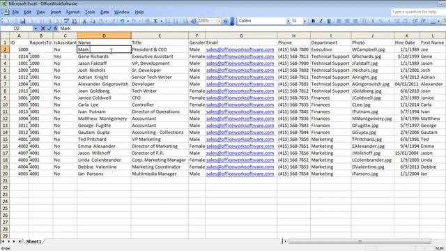 OrgChart Refresh Data смотреть онлайн