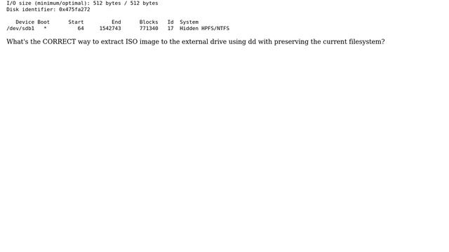 Unix & Linux: Why does dd change the filesystem on the external disk? (3 Solutions!!) смотреть онлайн