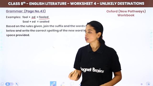 Class 8 English New Pathways (Workbook) | Unit 4 Unlikely Destinations - Worksheet 4 смотреть онлайн