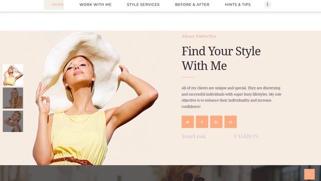 Emberlyn | Personal Stylist WordPress Theme смотреть онлайн
