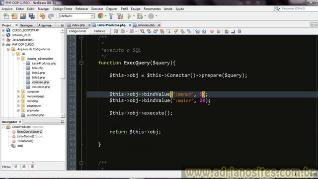 PHP Orientação a Objetos aula 28 - PDO bindValues смотреть онлайн