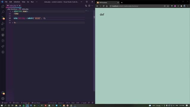 substr PHP смотреть онлайн