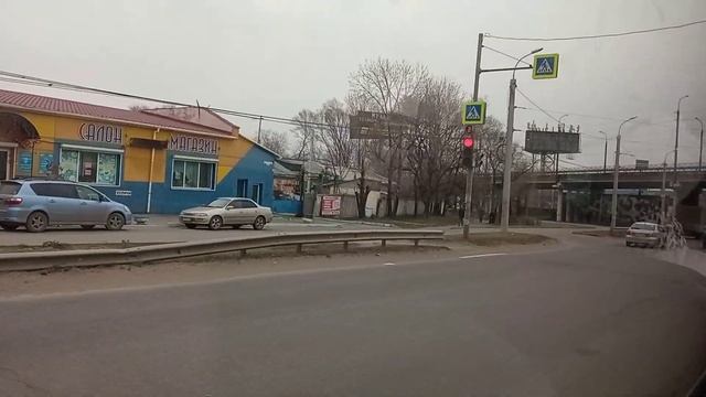 Поездка на диз.автобусе Daewoo BS106 (Ulsan) 2009 года (Х414МВ27) по маршруту №19. Хабаровск