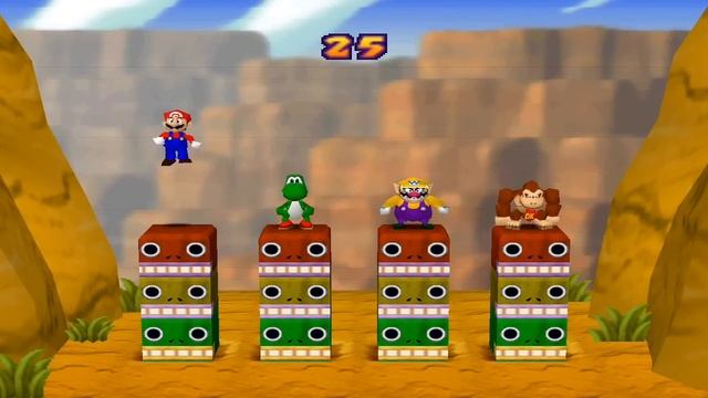 Mario Party 2 Mini Games - Totem Pole Pound смотреть онлайн