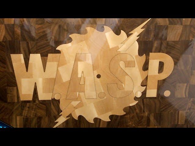 W.A.S.P. logo end grain cutting board смотреть онлайн