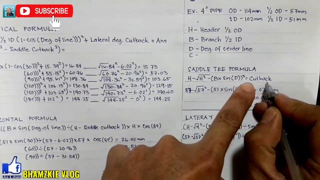 LATERAL Y HEADER HOLE FORMULA AND CALCULATION (Part 1) смотреть онлайн