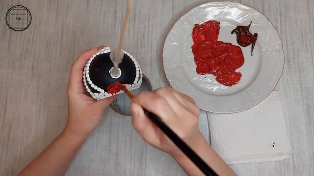 Christmas decoupage decoration - concave bauble with girls from rice paper by ITD COLLECTION #DIY смотреть онлайн