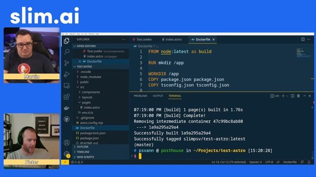 SlimDevOps 55 - Hardened container deployment workflow for Astro website смотреть онлайн
