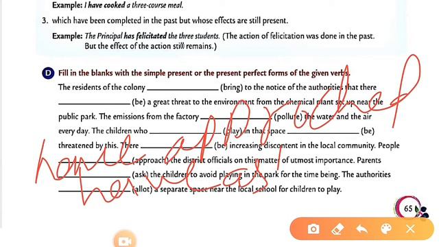 The Present Tense | Ch-10 | Class-08 | Part-02| Collins English grammar and composition book смотреть онлайн