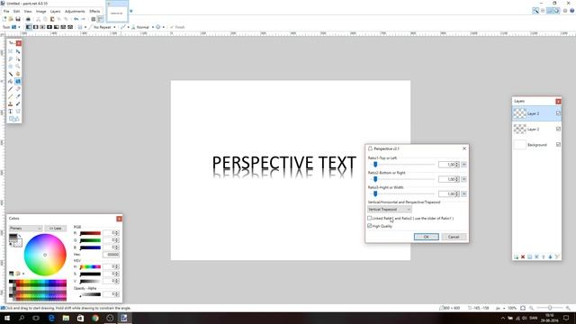 Perspective Text In Paint.NET