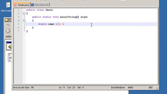 Java tutorial 2 - data types & arithmetic PART ONE (of 2) смотреть онлайн