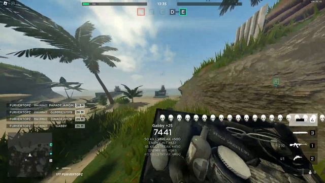 Roblox Rolling Thunder 1 Grenade 50+ kills смотреть онлайн
