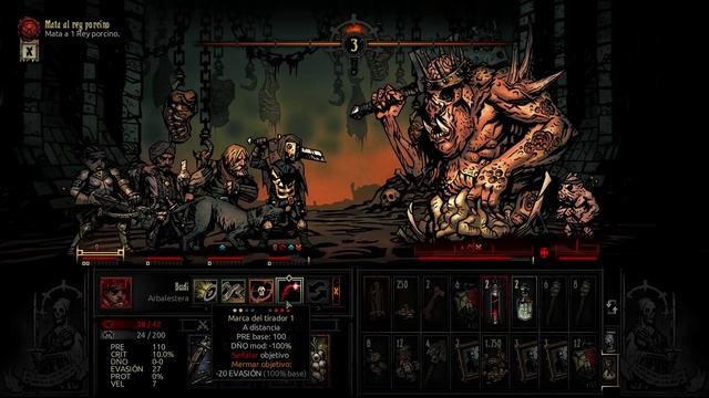 BOSS: Rey Porcino (2/3). Mas Cuadros Que Un Museo | Darkest Dungeon + DLCs + Mods #27 [Español]