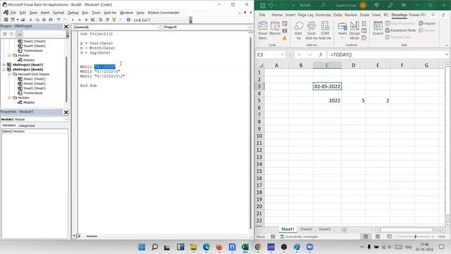 VBA Macros Programming Day 2- Make Folder and File смотреть онлайн