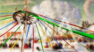 Футаж Масленичный круг 2 Loop