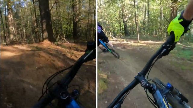 MOUNTAIN BIKING - RUSH POND - LUCKY13 - FOLLOW CAM SPLIT SCREEN смотреть онлайн