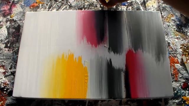 Acrylic Abstract Painting / R-143 / Abstract Art / Demonstration