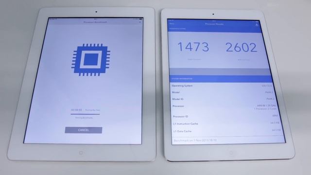 Apple iPad Air vs iPad 4 Performance Comparison смотреть онлайн